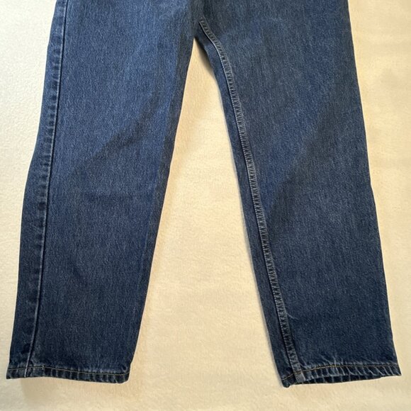 Levis 550 Jeans Womens SZ 16 Blue Relaxed Fit Tapered Leg Mom Style 100% Cotton - Picture 3 of 11